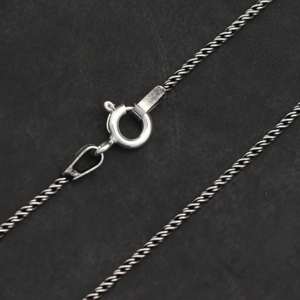 Silberkette gedreht 1,3 mm Halskette 925 Silber
