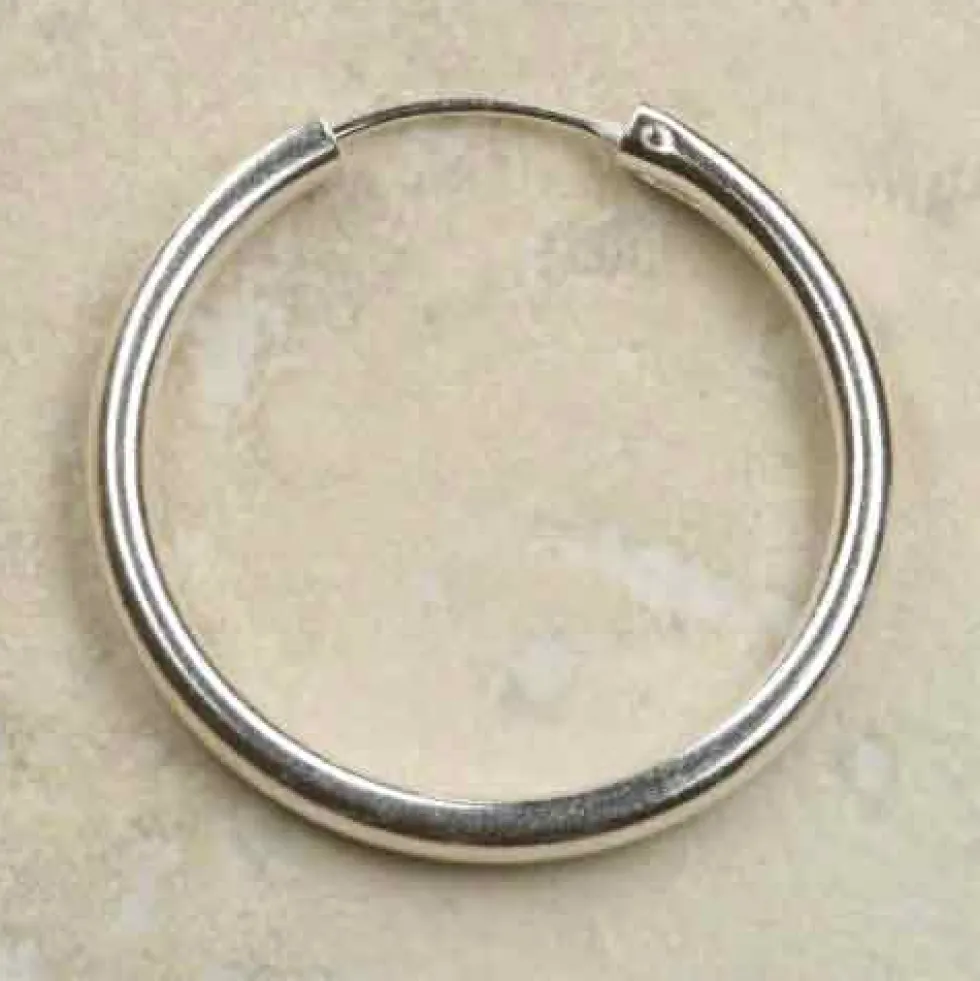 Silberschmuck Creole glatt 36 mm 3mm 925 Silber