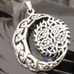 Sonne Mond keltischer Schmuck Anhänger aus Silber 925