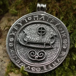 Sonnenschiff 925 Silber Wikinger Schmuck Anhänger
