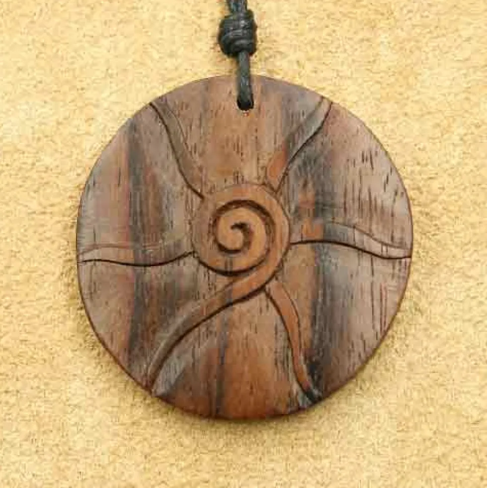 Sonne Schmuck Anhänger Nion Holzschmuck Kettenanhänger