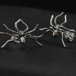 Spinne große Ohrringe Silber Ohrstecker 925 Sterlingsilber Ohrschmuck