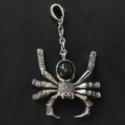Spinne groß Gothic Ausgefallener Anhänger Auffallend 925 Silber