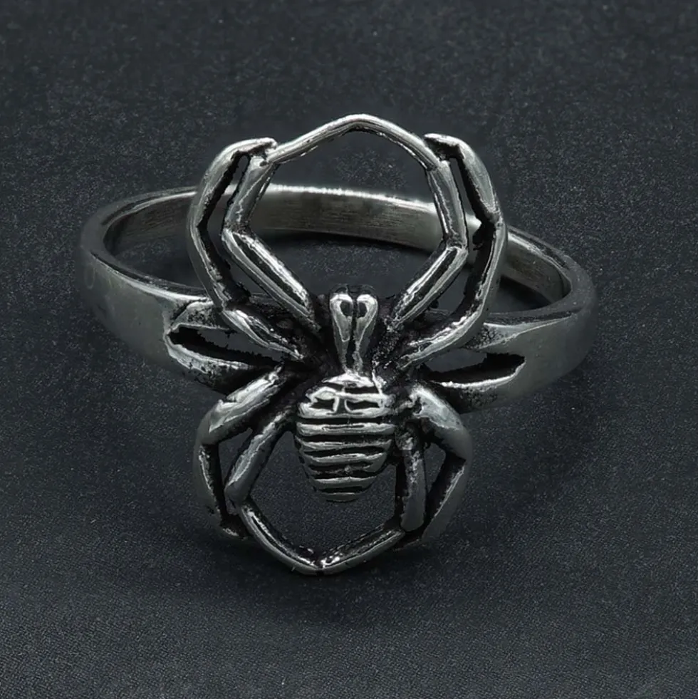 Spinne Ring Gothic Schmuck Silber 925 Damenring Punk