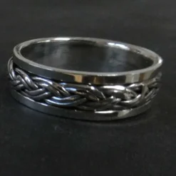 Spinner Ring Keltenknoten drehbarer Innenring 925 Silber