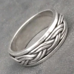 Spinner Ring Silber drehbarer Innen Ring 925 Silber