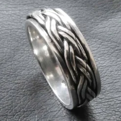 Spinner Ring Silber drehbarer Innen Ring 925 Silber