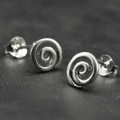 Spiralen Ohrstecker 925 Silber Ohrschmuck Ohrring