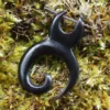 Spirale Ohrschmuck Hänger aus Horn (Paar)