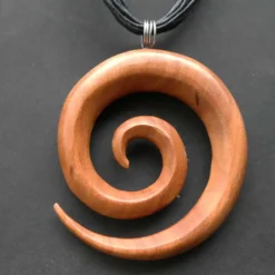 Spirale Sabo Holz Ø 6cm Schmuck Anhänger