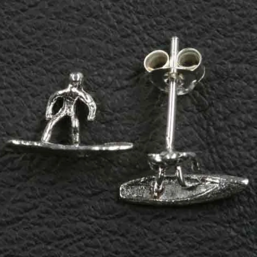 Surfer Ohrstecker 925 Silber Ohrschmuck