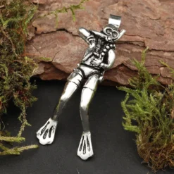 Taucher beweglich Anhänger Schmuck aus edlem 925 Silber
