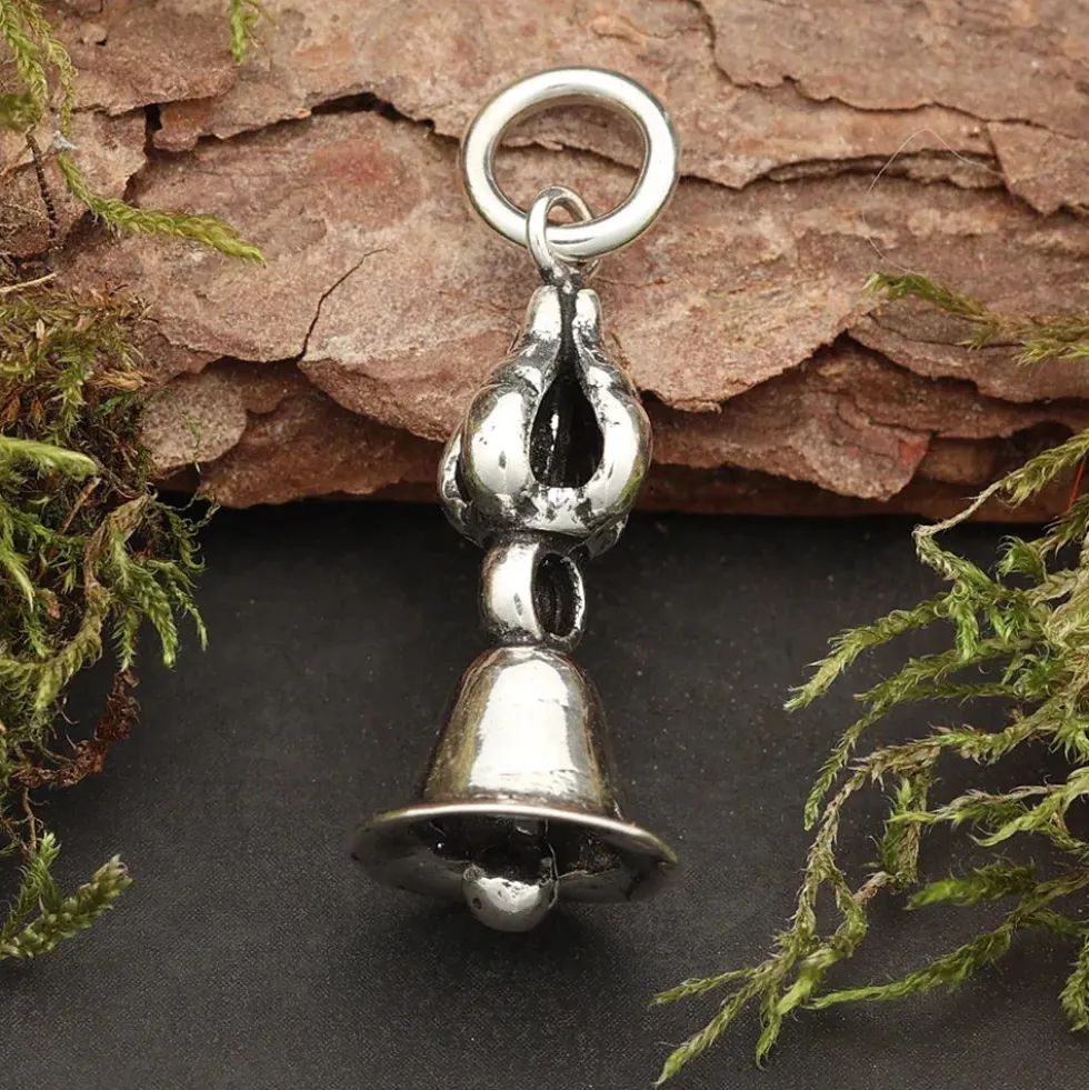 Tempelglocke Kettenanhänger 925 Silber Schmuck