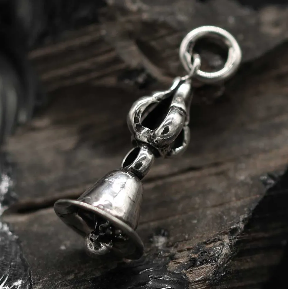 Tempelglocke Kettenanhänger 925 Silber Schmuck