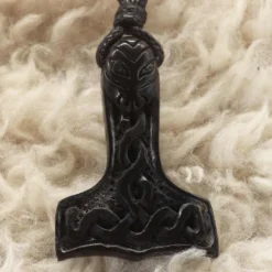 Thor Hammer Hornschmuck Anhänger Kette