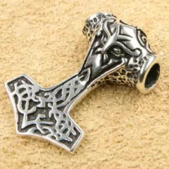 Thor Hammer massiv 925 Silber Schmuck Anhänger