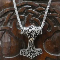 Thor Hammer massiv 925 Silber Schmuck Anhänger