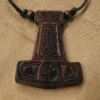 Thorshammer Anhänger Holz Wikingerschmuck