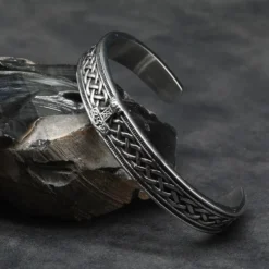 Thorshammer Armreif Edelstahl Wikinger Armspange Männer