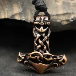 Thors Hammer Bronze Anhänger Schmuck