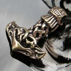 Thors Hammer Bronze Anhänger Schmuck