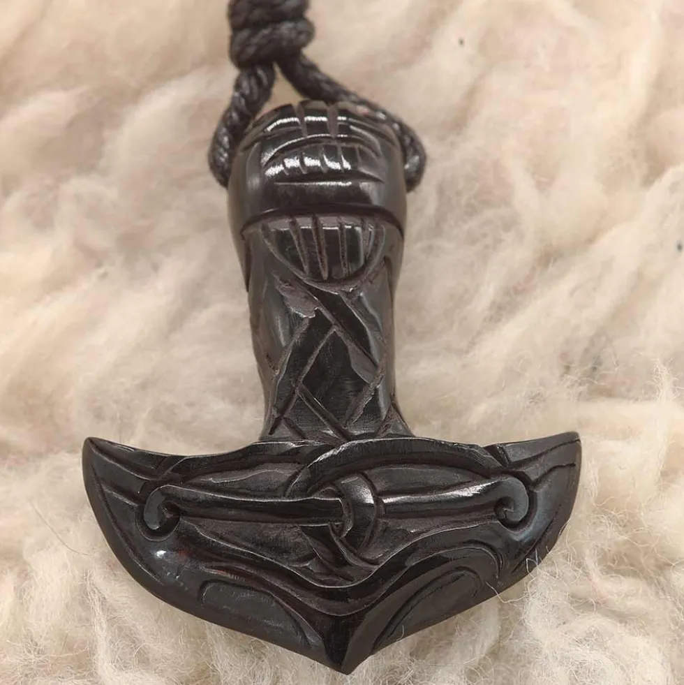 Thors Hammer Halskette Horn Schmuck Anhänger Kette
