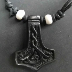 Thorshammer Horn Schmuck Anhänger Halskette