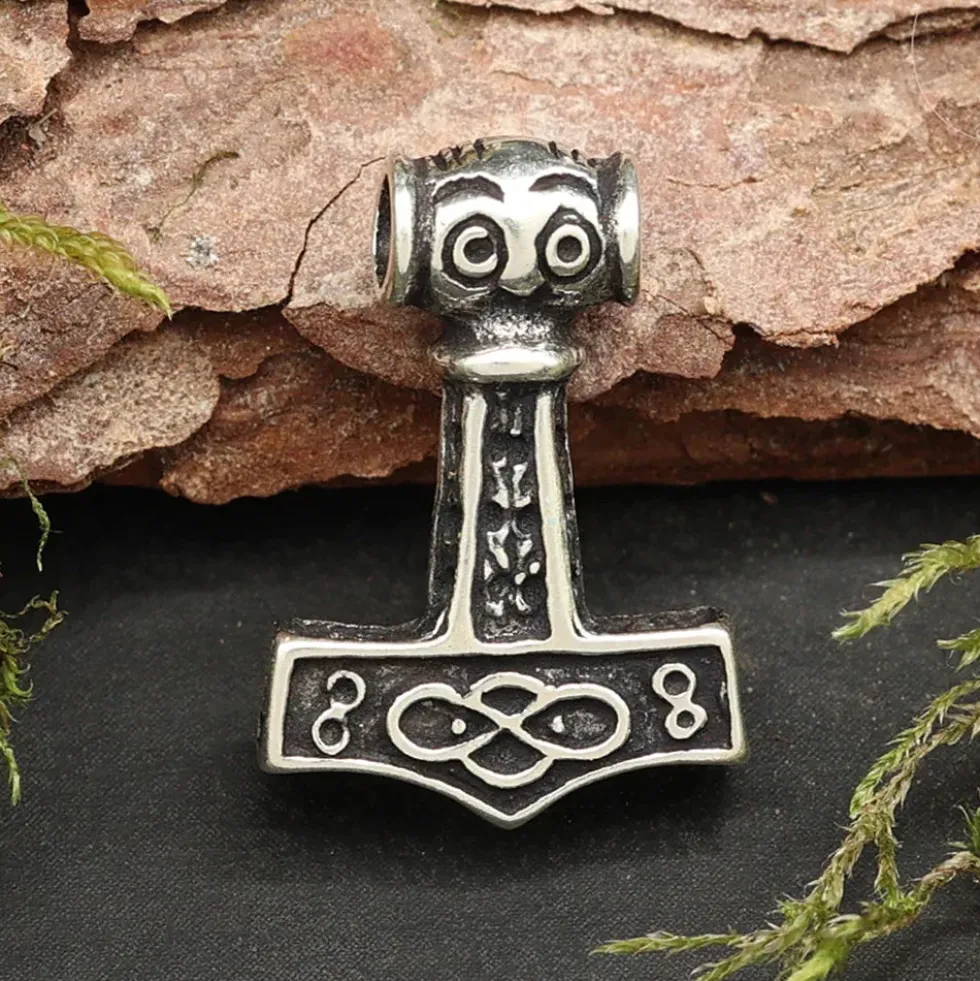Thors Hammer Schmuck Kettenanhänger 925 Silber