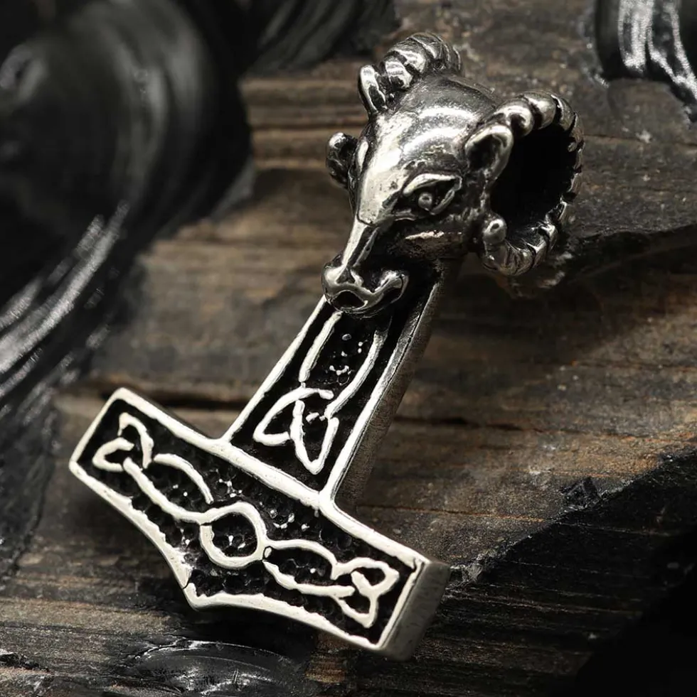 Thors Hammer Schmuck Kettenanhänger 925 Silber