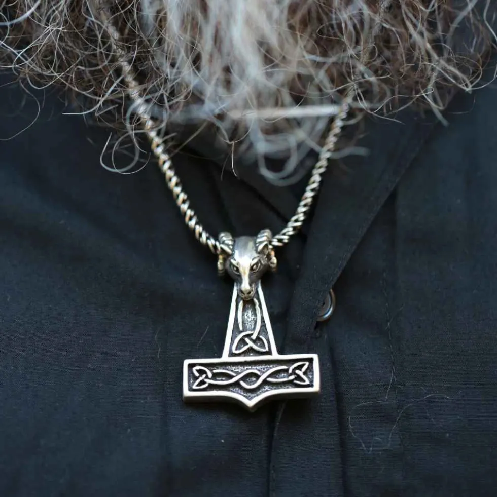 Thors Hammer Schmuck Kettenanhänger 925 Silber