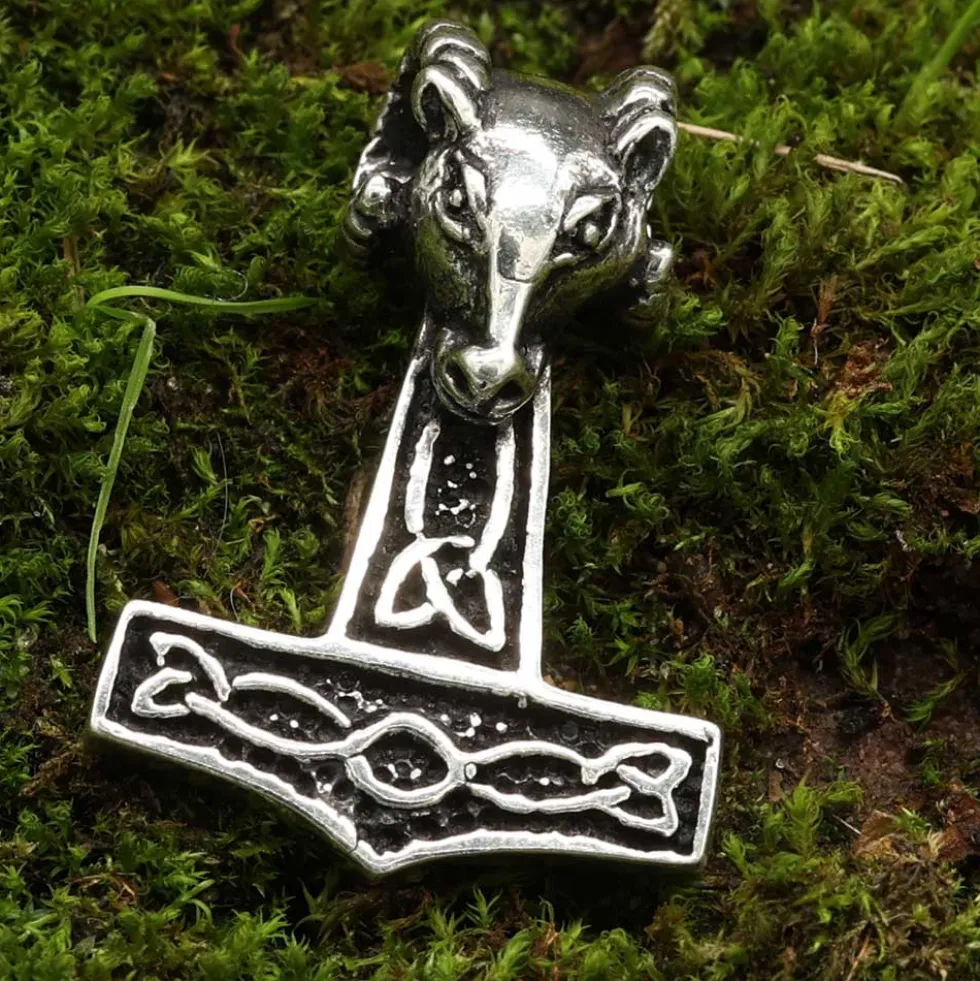 Thors Hammer Schmuck Kettenanhänger 925 Silber