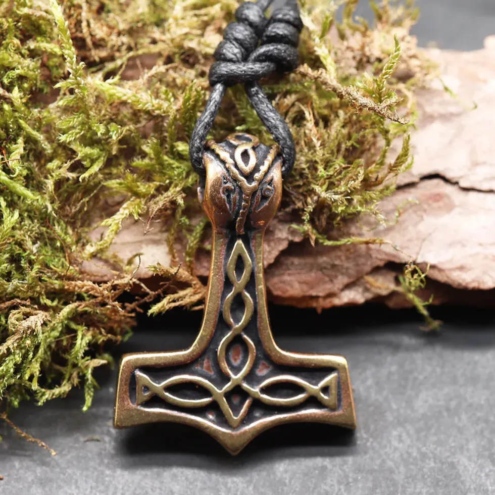 Thors Hammer Wikinger Schmuck Bronze Anhänger