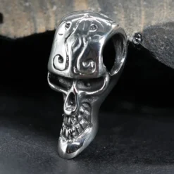 Totenkopf Anhänger Skull außergewöhnlich 925 Silber Gothic Biker Schmuck