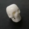 Totenkopf Haarschmuck Knochen Bartperle 1,8cm Farbe natur Bartschmuck
