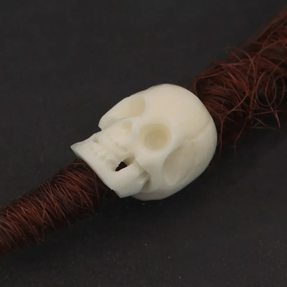 Totenkopf Knochen Bartperle Bartschmuck
