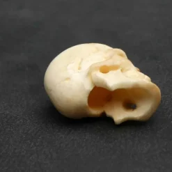 Totenkopf Knochen Bartperle Farbe antik Bartschmuck