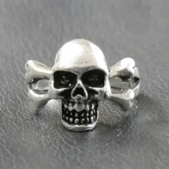 Totenkopf Ring Schmuck 925 Silber Crossbones Silbering