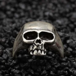 Totenkopf Ring Schmuck 925 Silber Gothic Skull