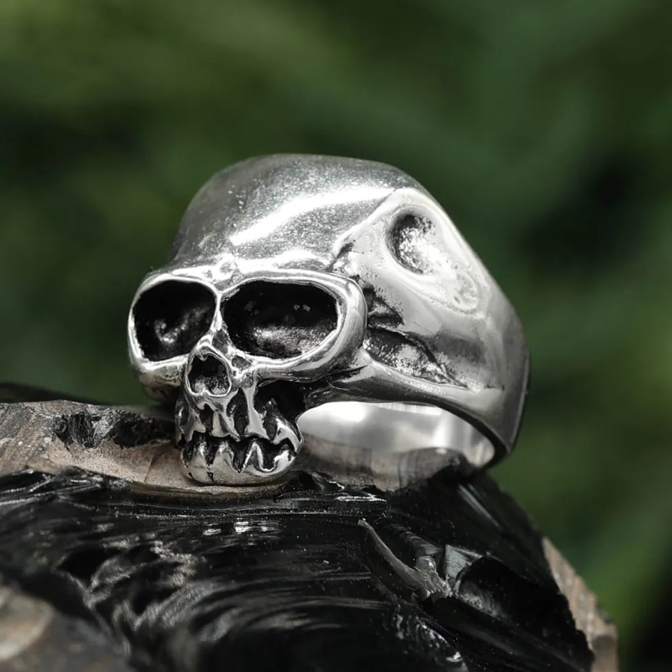 Totenkopf Ring Schmuck 925 Silber Gothic Skull