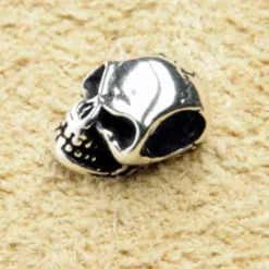 Totenkopf Schmuck Anhänger Schmuckperle 925 Silber