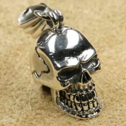 Totenkopf Schmuck Anhänger 925 Silber großer Schädel