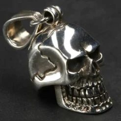 Totenkopf Schmuck Anhänger 925 Silber großer Schädel