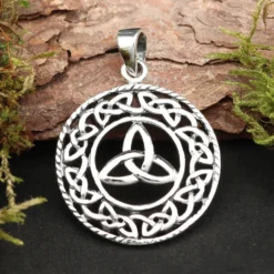 Trigueta mit Keltenknoten Schmuck 925 Silber Anhänger 925/000