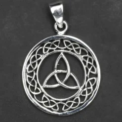 Trigueta mit Keltenknoten Schmuck 925 Silber Anhänger 925/000