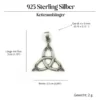 Tri keltischer Schmuck 925 Silber Anhänger