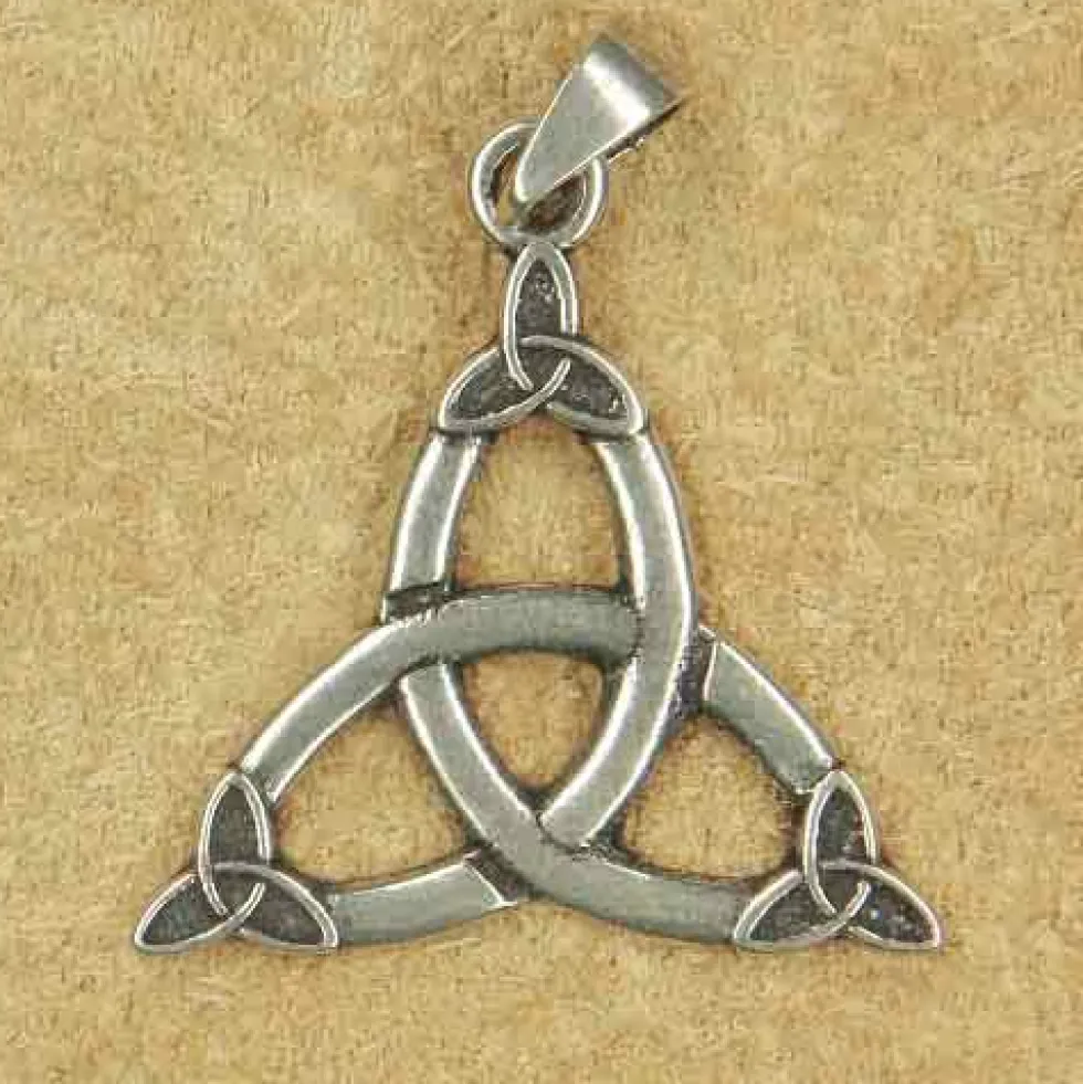 Tri keltischer Schmuck 925 Silber Anhänger