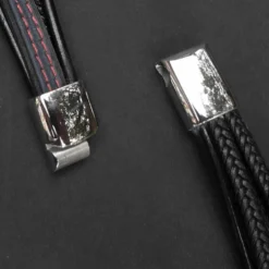 Triskel Armband Leder mit Edelstahl Klick Verschluss Damen Herren