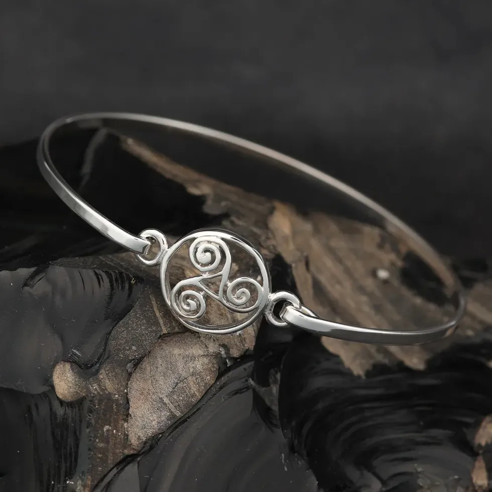 Triskel Armreif Damen Armschmuck 925 Silber Keltisch
