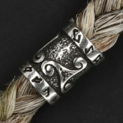 Triskele Bartperle 925 Silber Bartschmuck