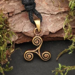 Triskele Schmuck Bronze Anhänger Triskelion